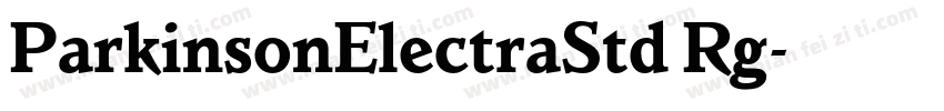 ParkinsonElectraStd Rg字体转换
